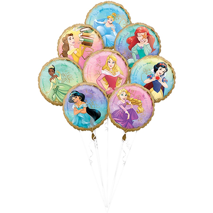 Disney Princess Foil Balloon Bouquet - Floor Length