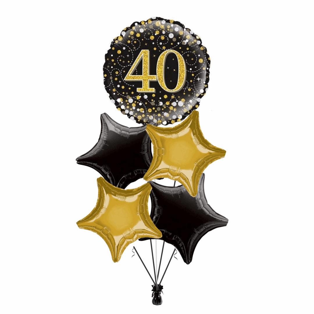 40th Birthday Balloon Bouquet – BALLOONS2U