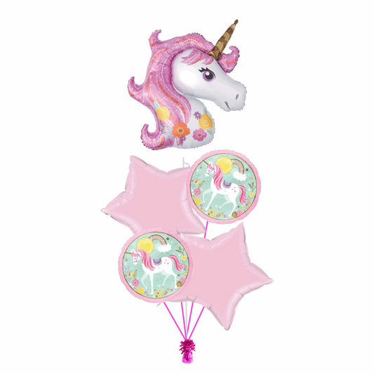 Happy Magical Unicorn Birthday Balloon Bouquet