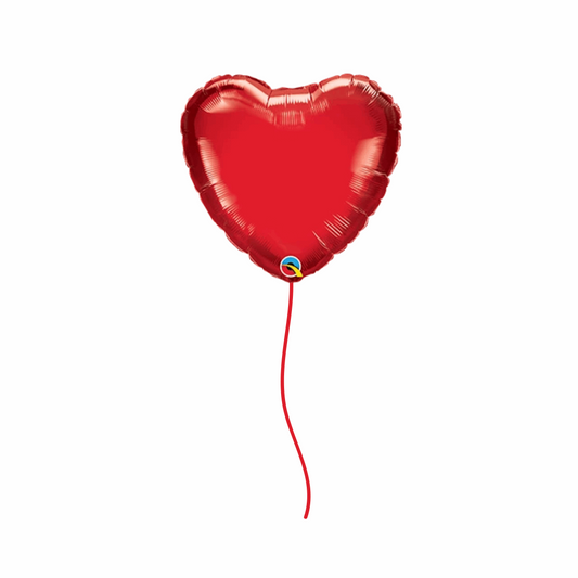 45cm Helium Filled Foil Heart Balloon