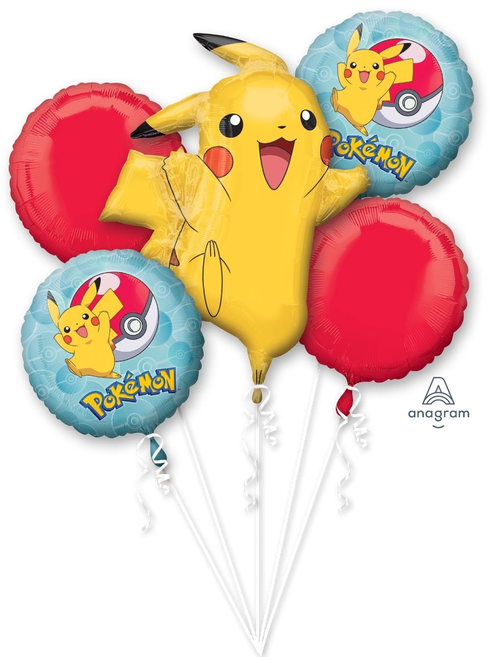 Pokemon (Pikachu) Balloon Bouquet - Floor Length