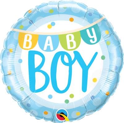 Baby Boy (Blue & White) Helium Filled Arrangement